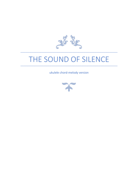 The Sound Of Silence Ukulele Chord Melody Solo Sheet Music