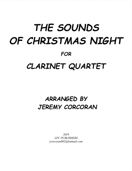 The Sounds Of Christmas Night For Clarinet Quartet Sheet Music