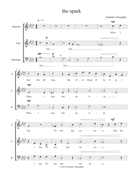 Free Sheet Music The Spark