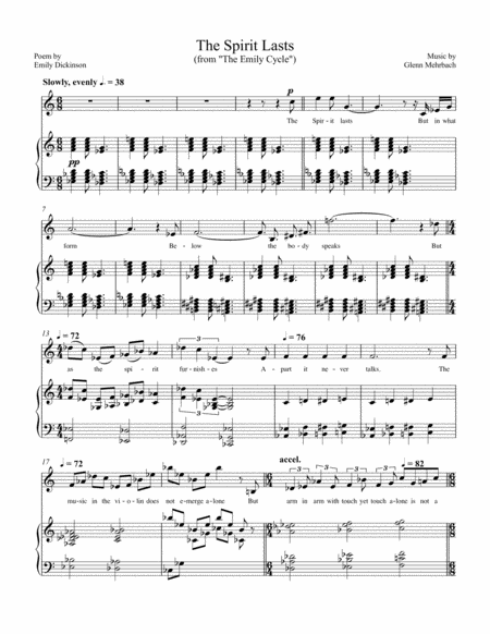 The Spirit Lasts Sheet Music