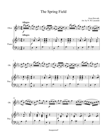 The Spring Field Sheet Music