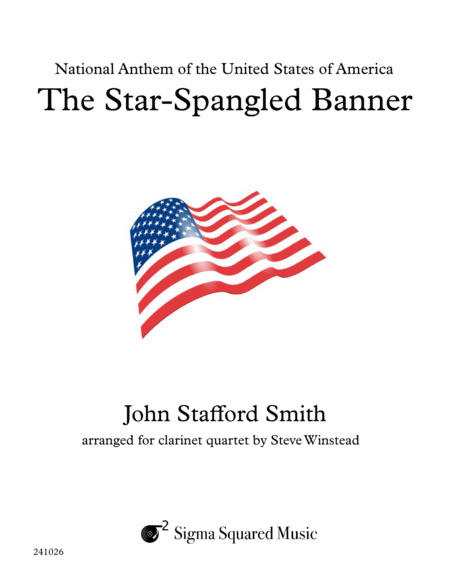 Free Sheet Music The Star Spangled Banner For Clarinet Quartet Or Choir