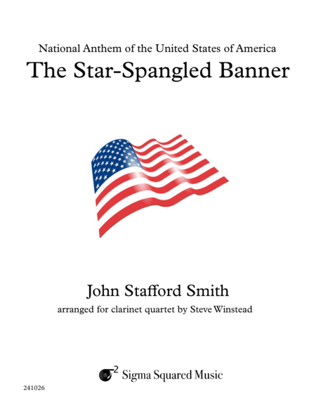 The Star Spangled Banner For Clarinet Quartet Or Choir Sheet Music