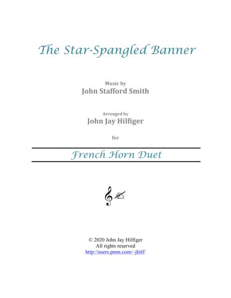 The Star Spangled Banner For French Horn Duet Sheet Music