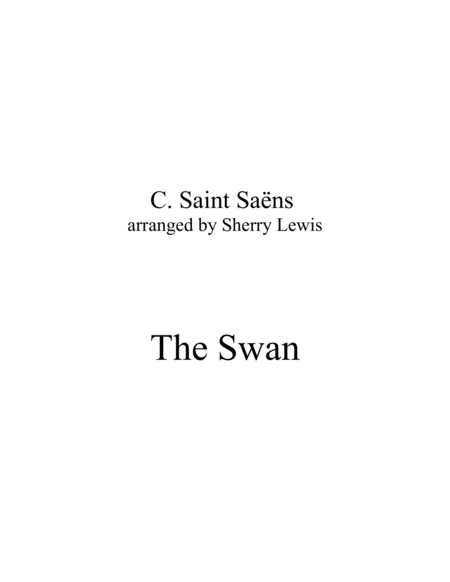 The Swan String Trio For String Trio Sheet Music