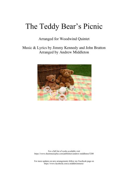 Free Sheet Music The Teddy Bears Picnic Arranged For Woodwind Quintet
