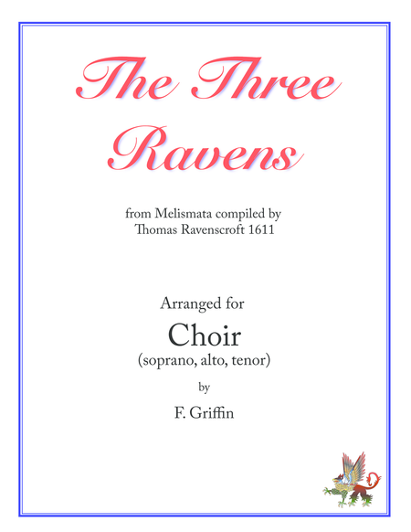 Free Sheet Music The Three Ravens For Sat Choir