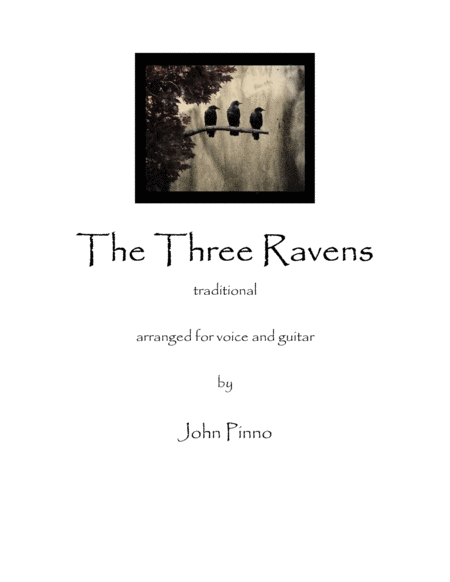 Free Sheet Music The Three Ravens For Voice And Classical Guitar