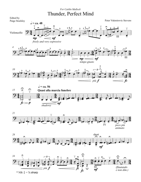 The Thunder Perfect Mind Sheet Music