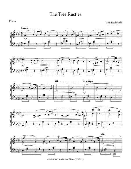 Free Sheet Music The Tree Rustles