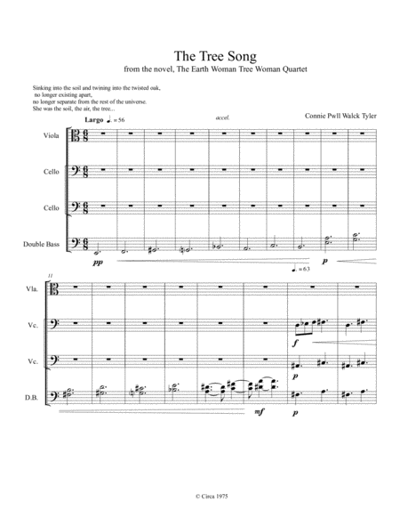 The Tree Song Sheet Music