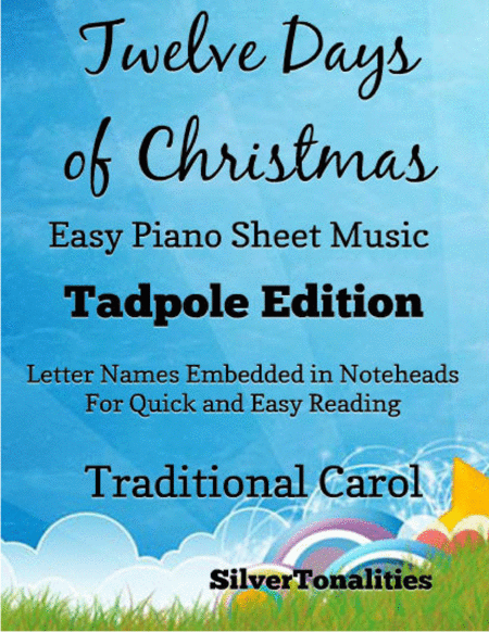 The Twelve Days Of Christmas Easy Piano Sheet Music Tadpole Edition Sheet Music