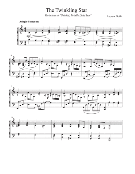 The Twinkling Star Sheet Music