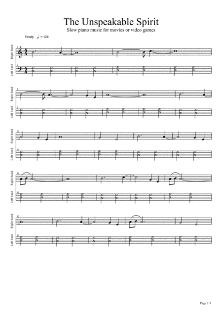 The Unspeakable Spirit Sheet Music