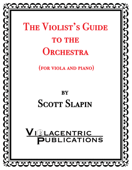 Free Sheet Music The Violists Guide To The Orchestra For Viola And Piano