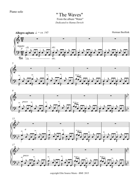 Free Sheet Music The Waves