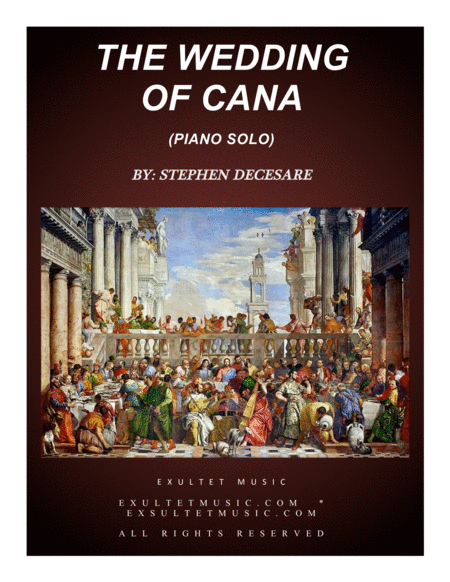 Free Sheet Music The Wedding Of Cana