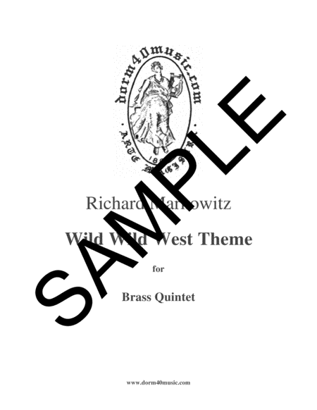 The Wild Wild West Theme For Brass Quintet Sheet Music