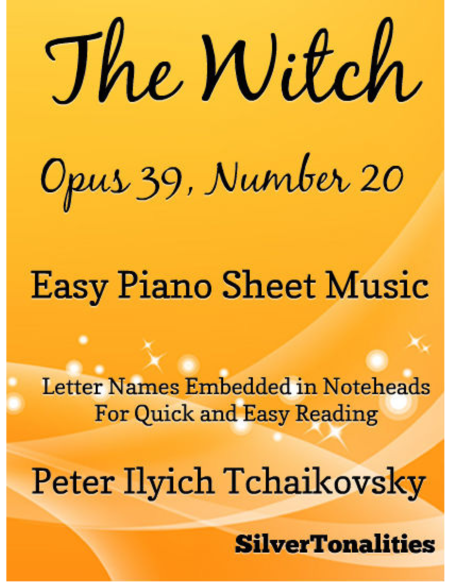 Free Sheet Music The Witch Opus 39 Number 20 Easy Piano Sheet Music