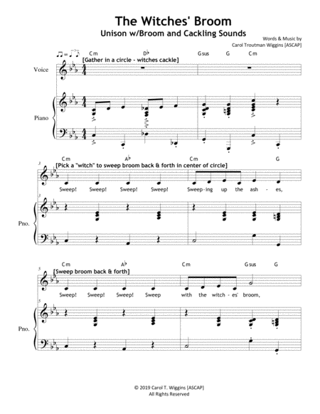 Free Sheet Music The Witches Broom