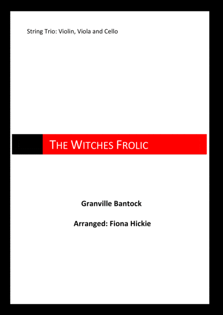 Free Sheet Music The Witches Frolic