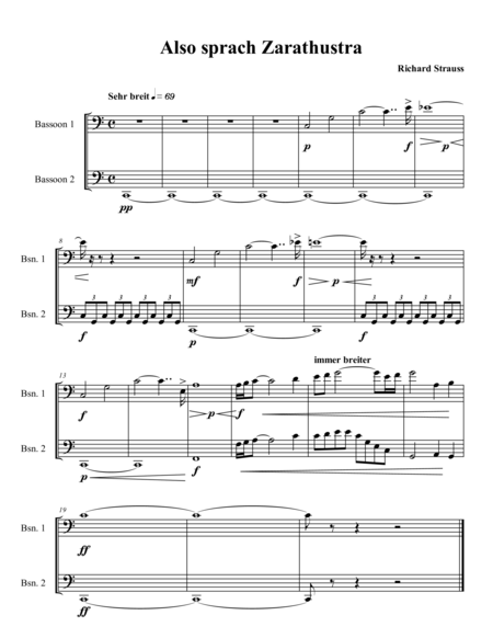 Theme From Also Sprach Zarathustra Sheet Music