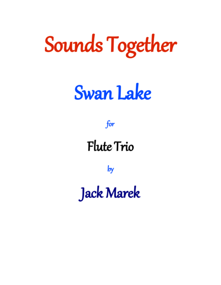 Theme From Swan Lake For Flute Trio Sheet Music