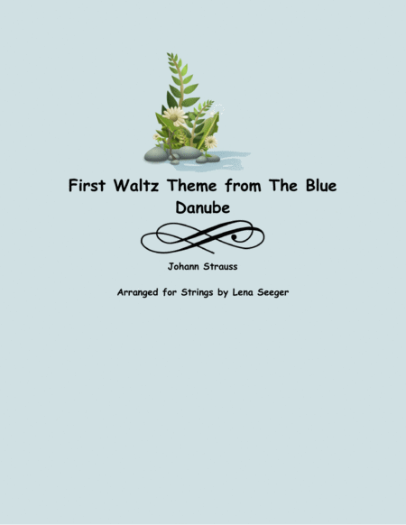 Free Sheet Music Theme From The Blue Danube