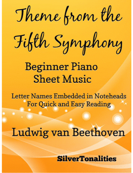 Theme From The Fifth Symphony Beginner Piano Sheet Music Sheet Music