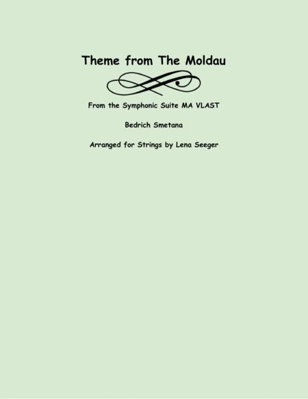 Theme From The Moldau Three Violins And Cello Sheet Music