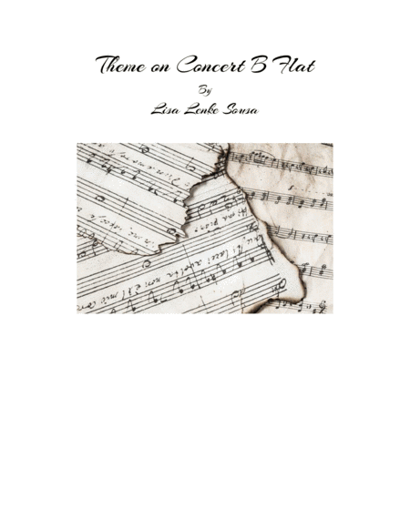 Theme On Concert B Flat Sheet Music