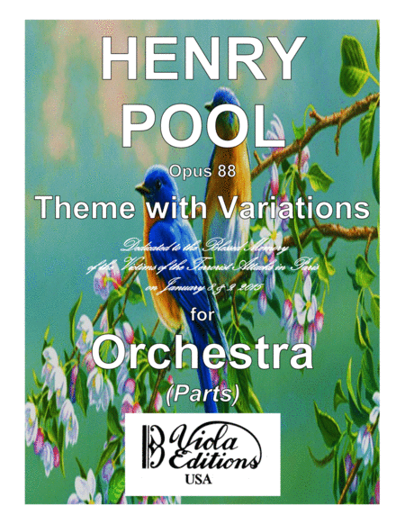 Free Sheet Music Theme With Variations For Orchestra In G Do Parts