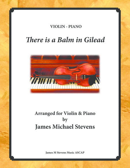 There Is A Balm In Gilead Violin Piano Sheet Music