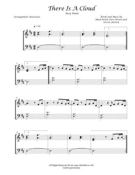 There Is A Cloud Elevation Worship Sheet Music Easy Sheet Music