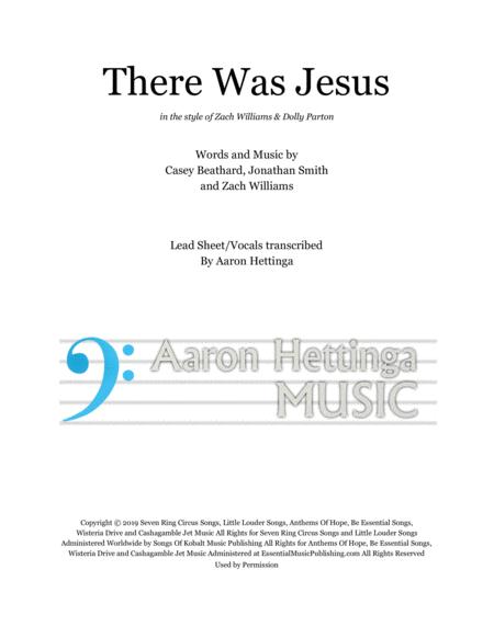 There Was Jesus Lead Sheet Vocals Sheet Music