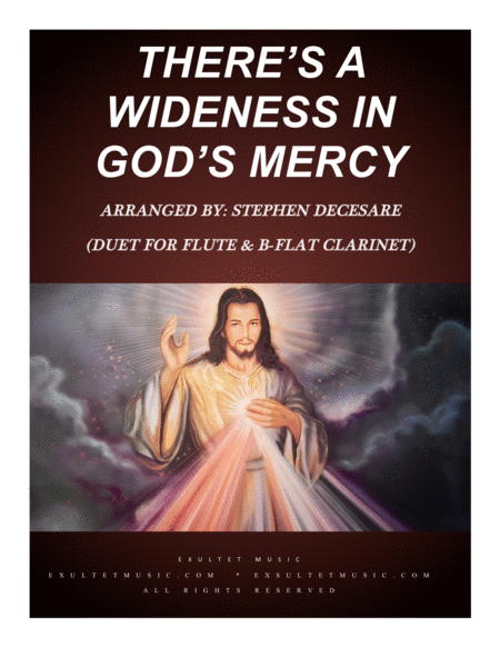 Free Sheet Music Theres A Wideness In Gods Mercy Duet For Flute And Bb Clarinet