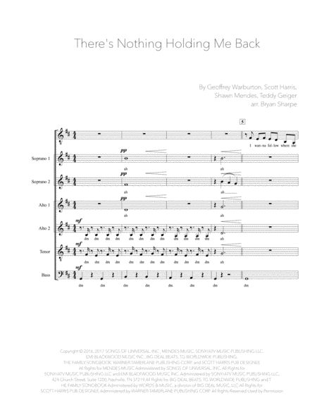 Free Sheet Music Theres Nothing Holdin Me Back