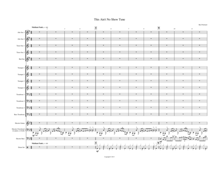 Free Sheet Music This Aint No Show Tune