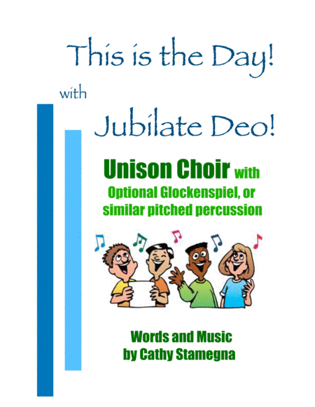 This Is The Day With Jubilate Deo Unison Choir Optional Glockenspiel Or Similar Percussion Chords Piano Acc Sheet Music