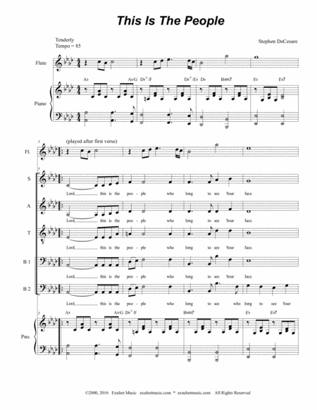 This Is The People Sheet Music