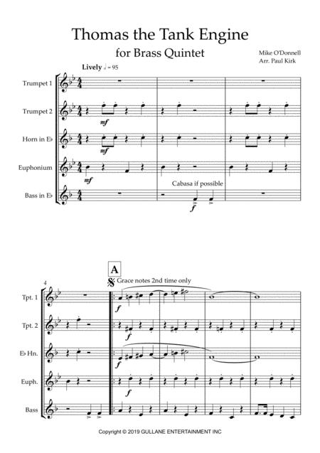 Thomas The Tank Engine Theme Sheet Music