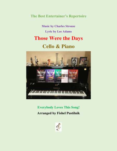 Free Sheet Music Those Were The Days With Improvisation For Cello And Piano