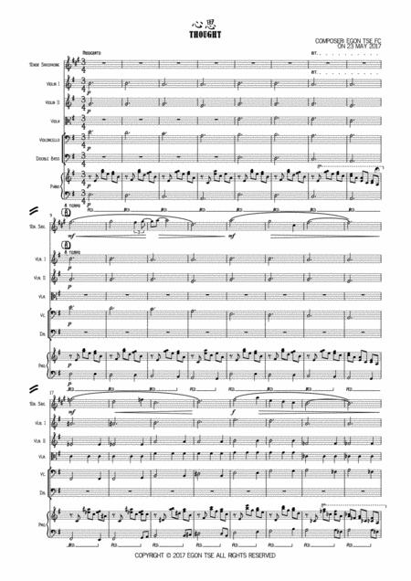 Thought Sheet Music