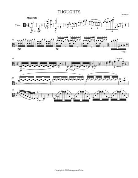 Free Sheet Music Thoughts