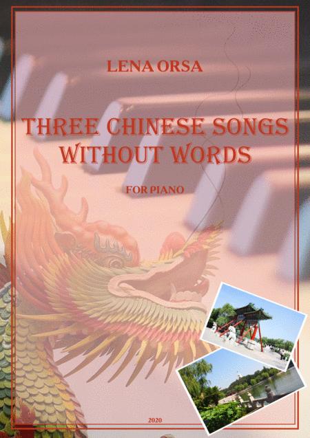 Free Sheet Music Three Chinese Songs Without Words