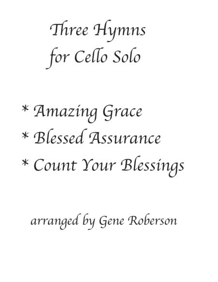 Free Sheet Music Three Hymns For Cello Solo And Piano