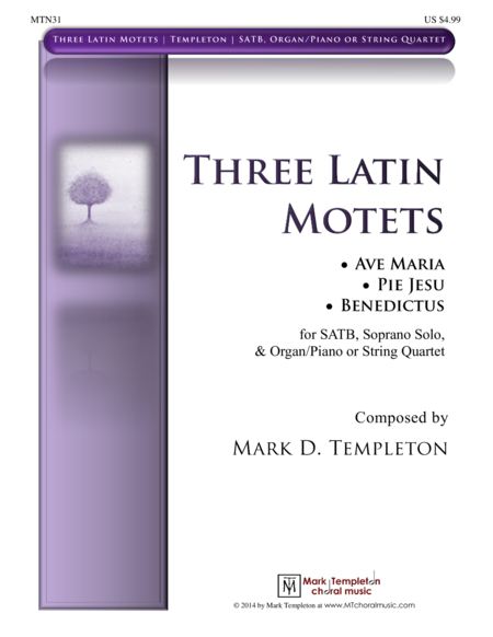 Three Latin Motets Sheet Music