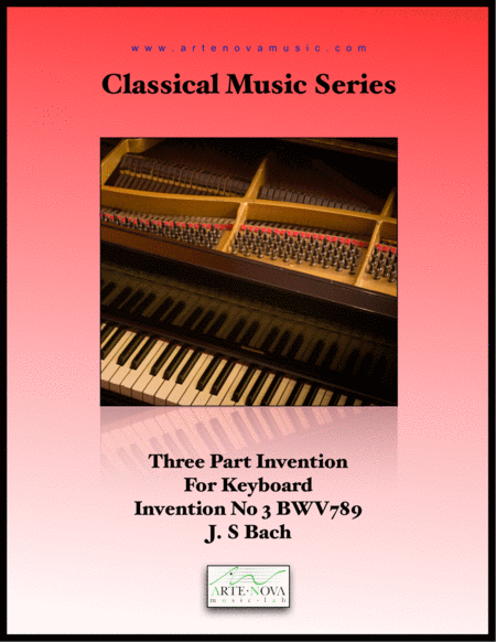 Three Part Invention No 3 Bwv 789 Sheet Music