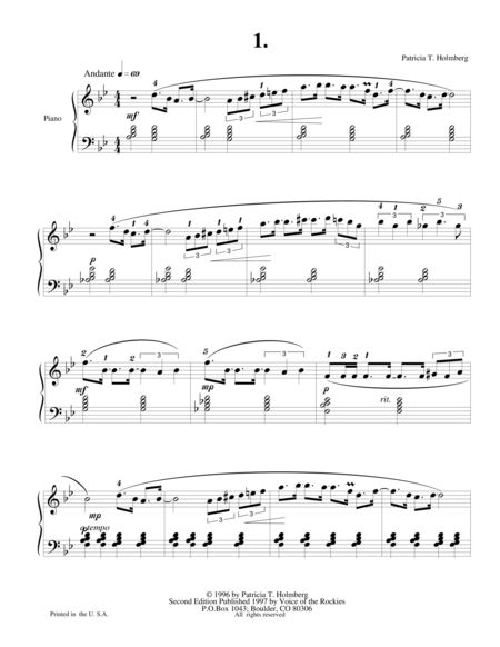 Three Preludes For Piano Op 7 Sheet Music