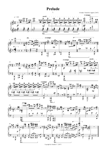 Free Sheet Music Three Preludes For Piano